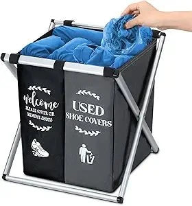 Foldable Laundry Basket with Compartments